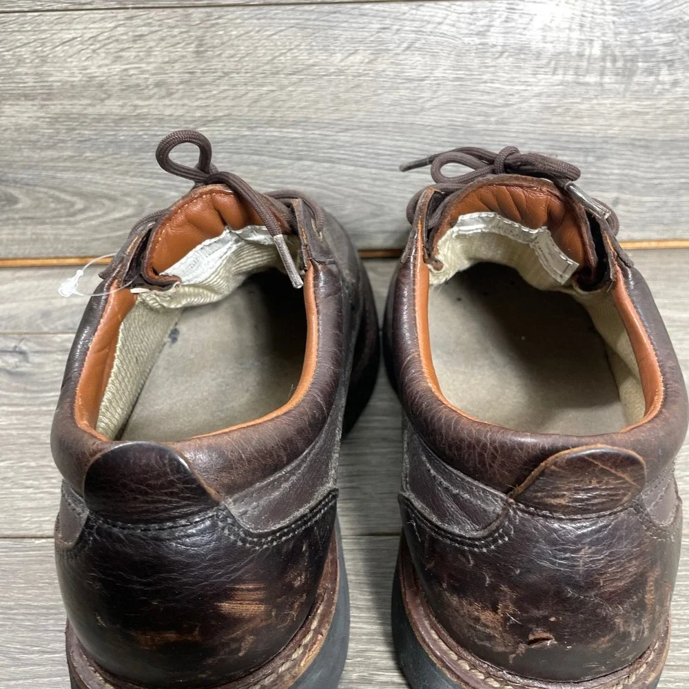 VTG Red Wing Irish Setter Shoes Mens 12 Brown Leather Moc Toe Oxford Work Rugged